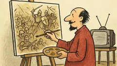 Dowcip: Matejko ogląda Grunwald w telewizji...